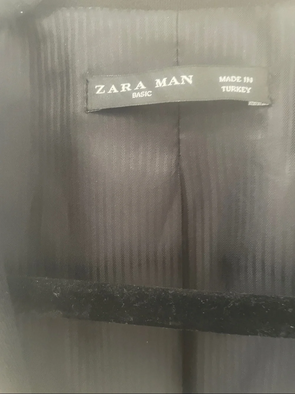 ZARA Men Black Two-Button Tailored Blazer